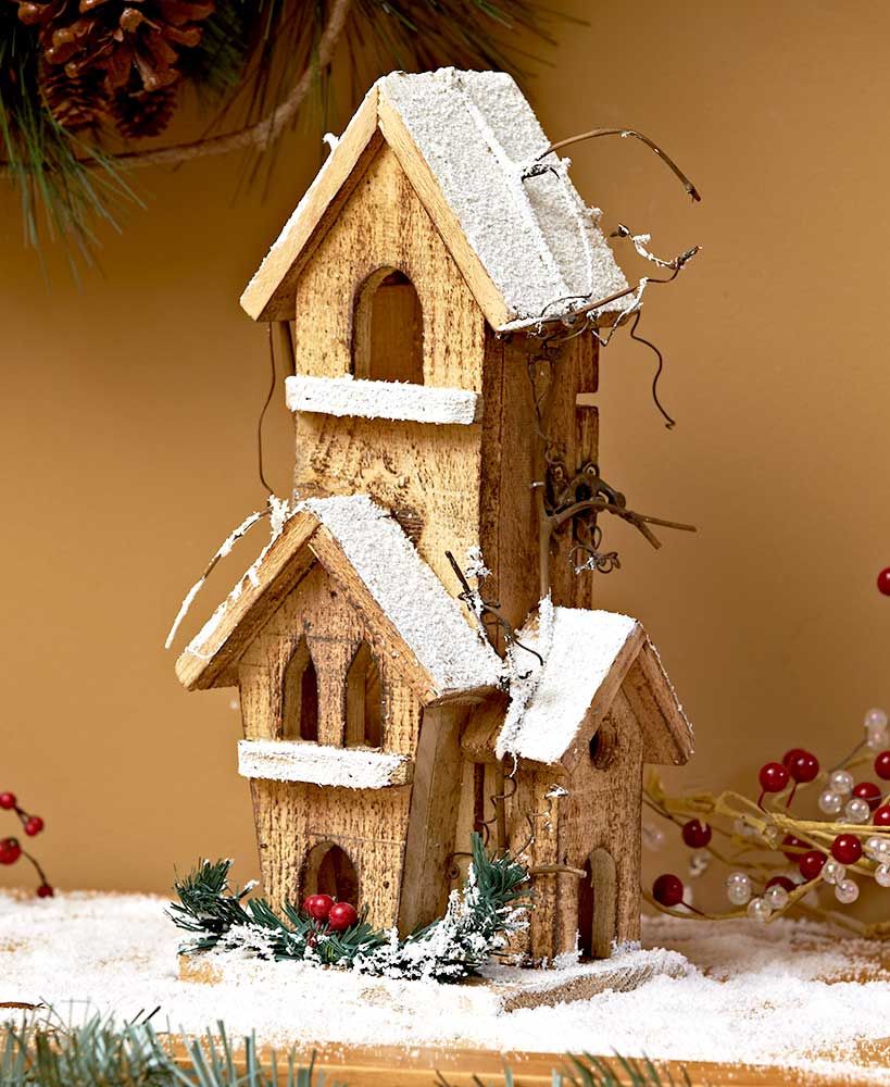 wooden houses christmas decor Lighted Wood Winter Houses Christmas decorations, Affordable