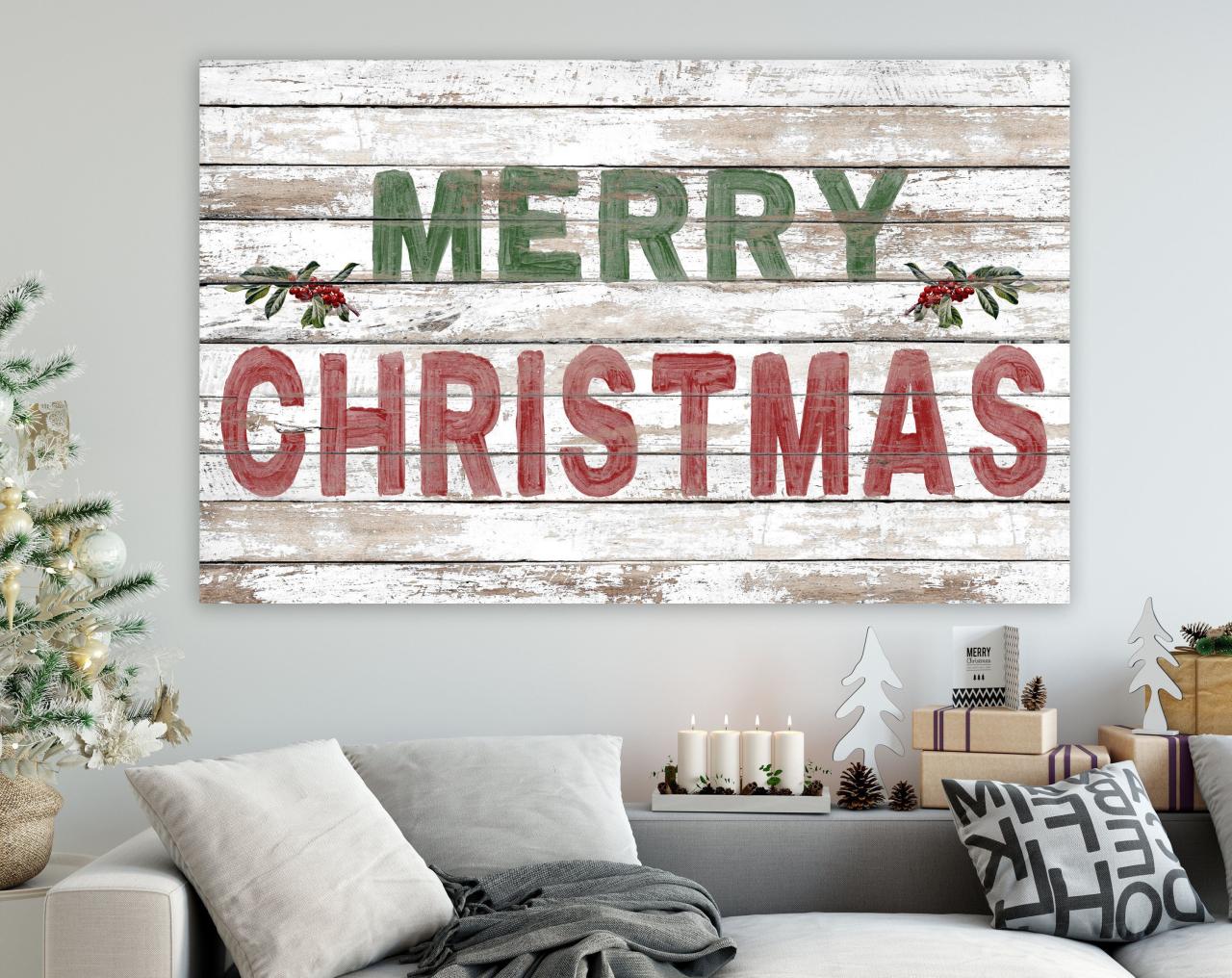 rustic christmas wall decor Rustic Christmas Wall Decor