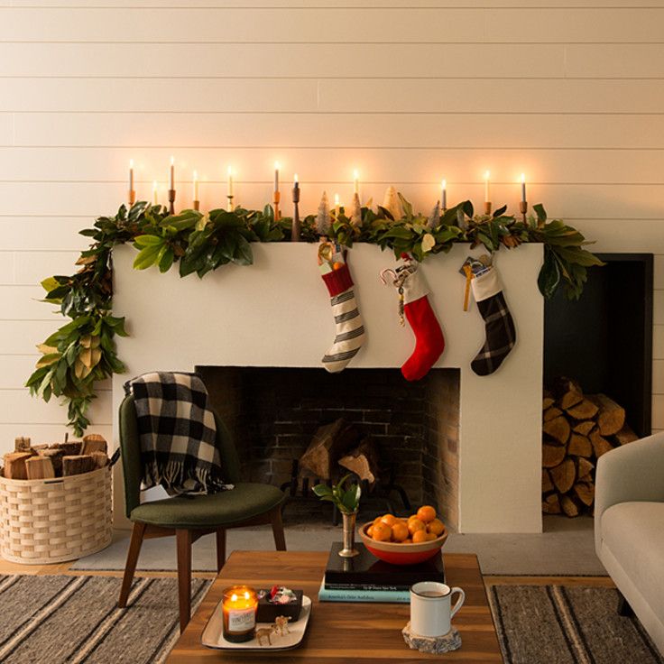 diy fireplace christmas decor 13 Ways to light up your fireplace with holiday magic Christmas