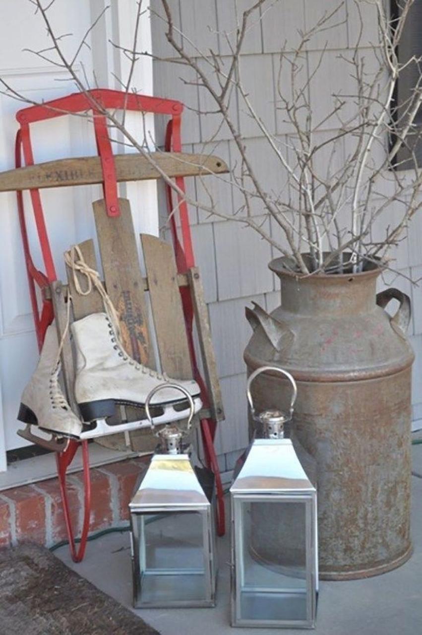 winter porch decor after christmas 30 Inspiring Rustic Style Porch Decor Ideas For Wintertime Winter