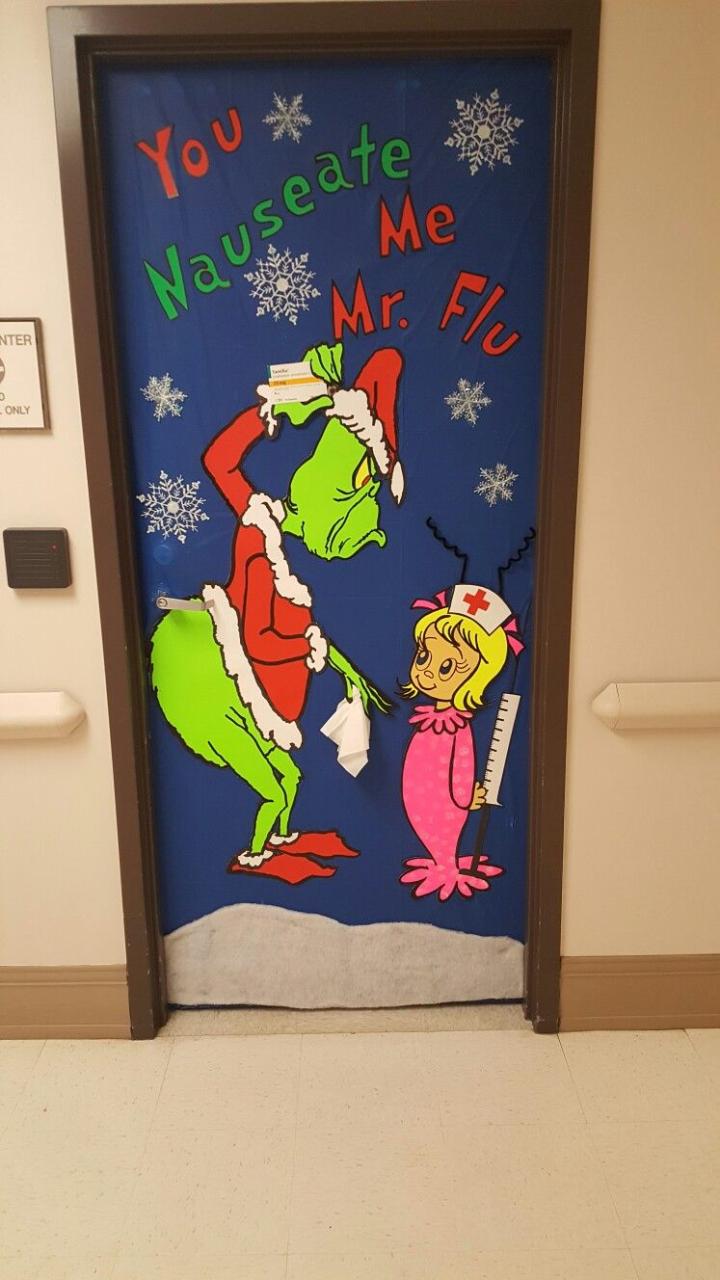 christmas decoration ideas hospital Hospital Pharmacy Christmas Door Decorating Contest! Won 1st place Most