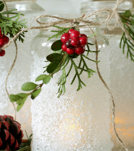 christmas decoration ideas with mason jars Mason Jar Christmas Decorating Ideas Clean and Scentsible