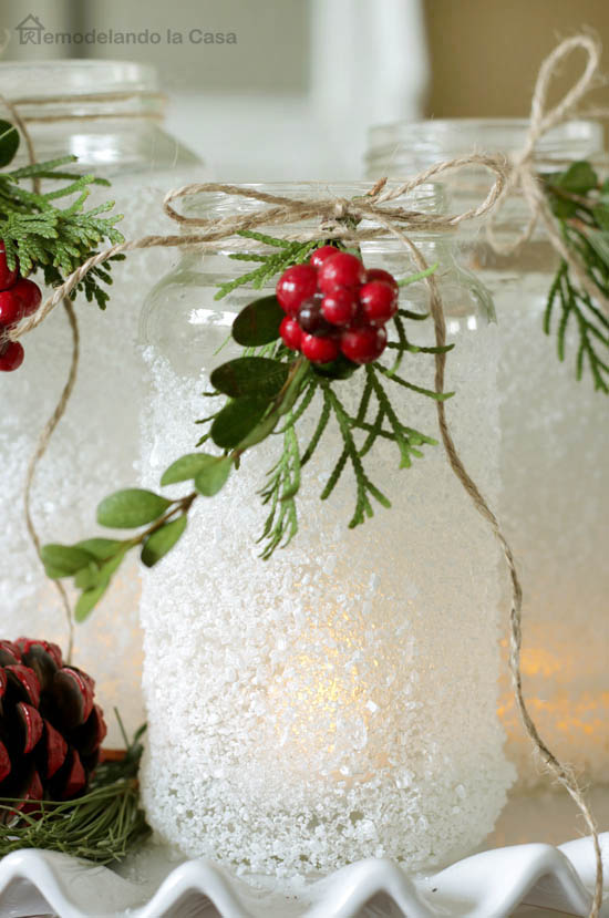 christmas decoration ideas with mason jars Mason Jar Christmas Decorating Ideas Clean and Scentsible