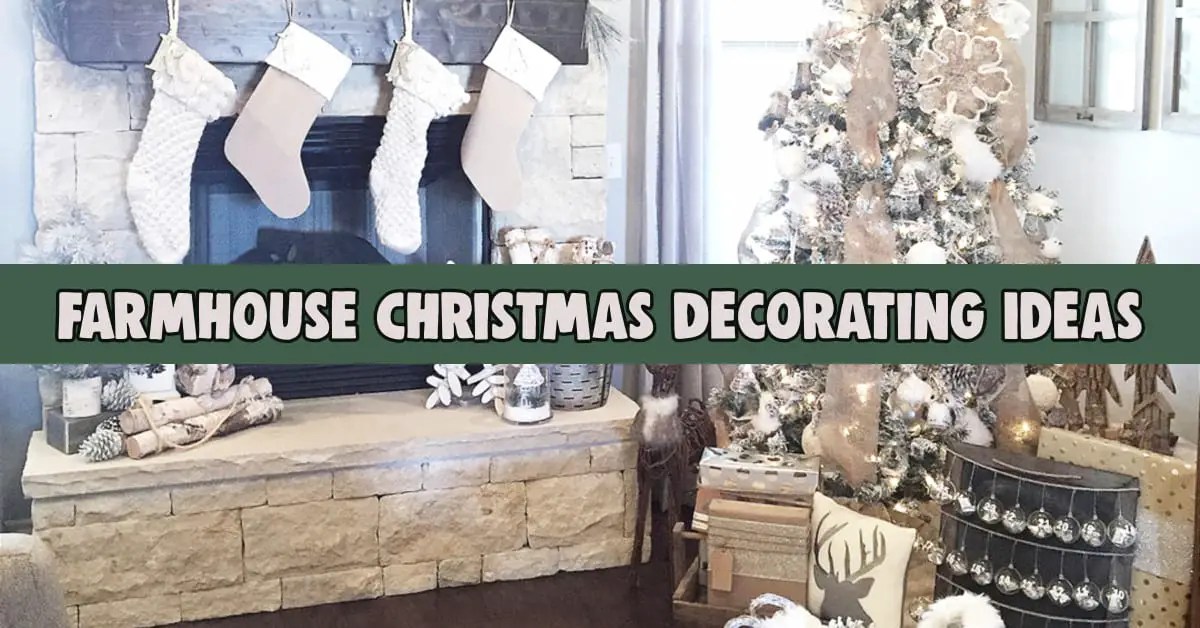 farmhouse christmas decor diy DIY Farmhouse Christmas Decor and Country Style Christmas Decorations