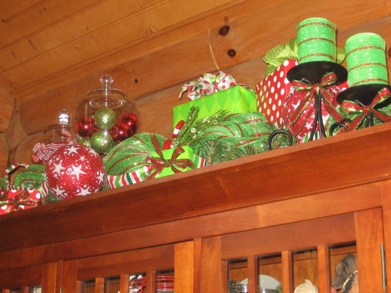 red and lime green christmas decor Lime Green and Red Christmas every where 2012 All things christmas