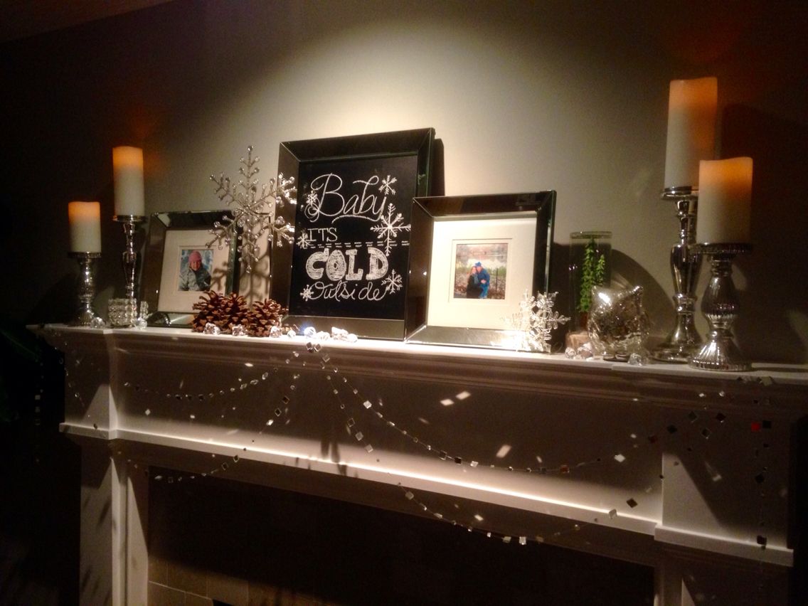 winter mantel decor after christmas Winter Mantel Decor. For after Christmas Winter mantel decor, Winter