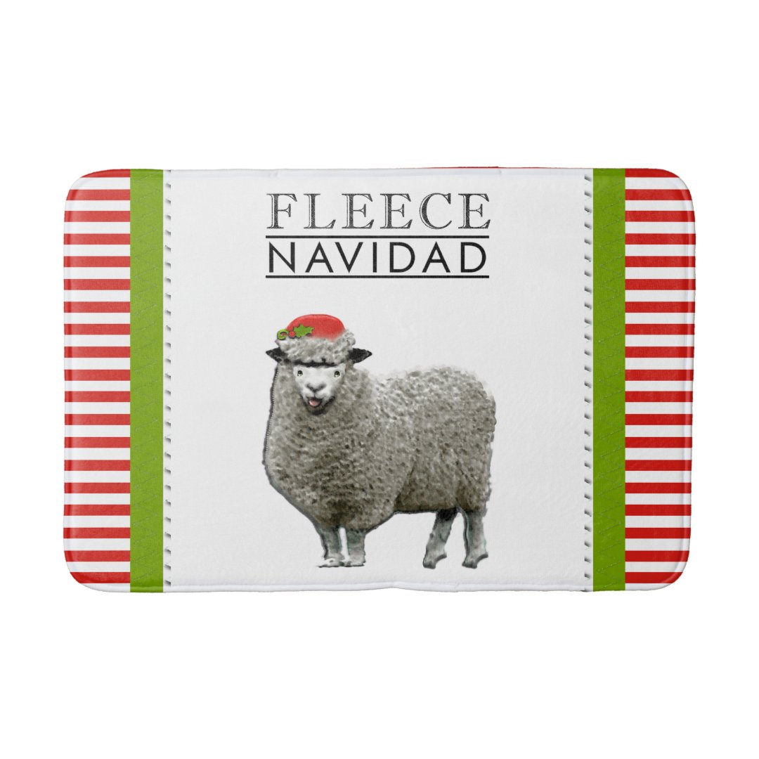 funny christmas bathroom decor Funny Christmas Decor Bathroom Mat Zazzle