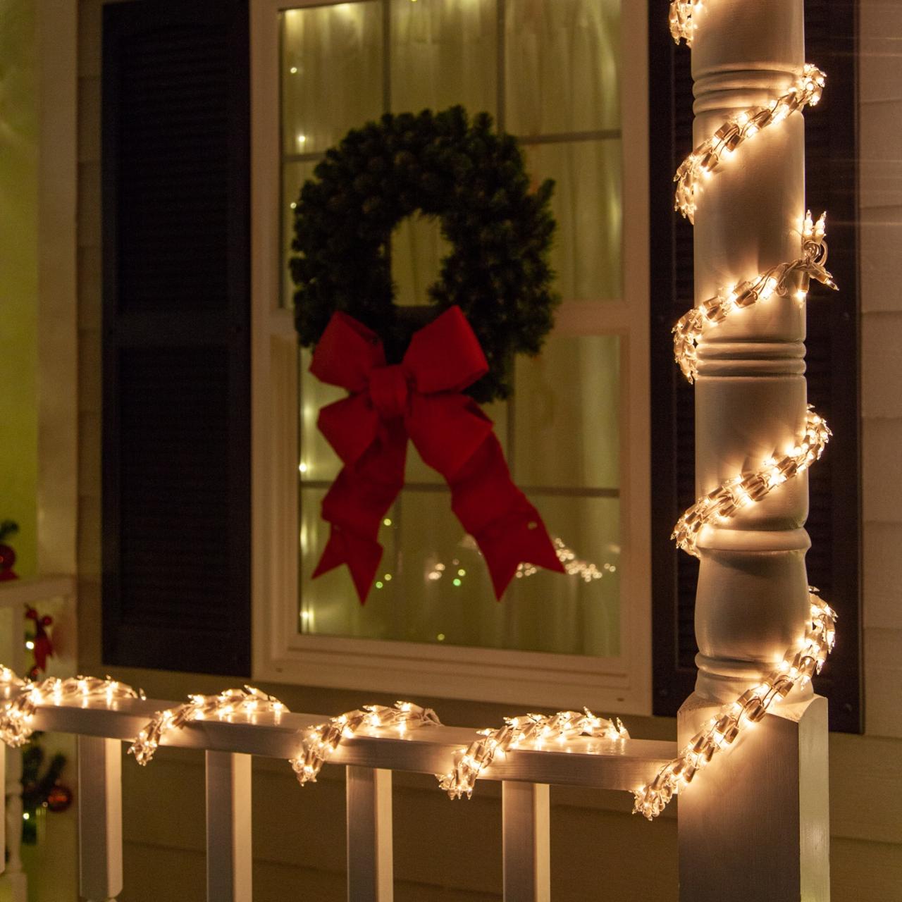 christmas decorations for outdoor railings Christmas Porch Decorations