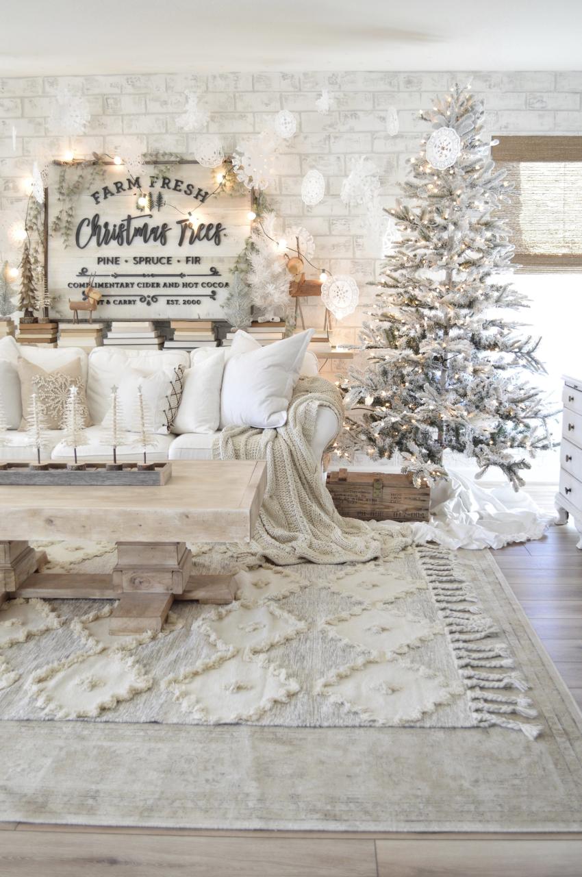 christmas decor for living room table 9 Charming Ways to Decorate Your Living Room For Christmas Foter