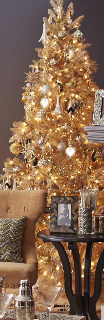 christmas decoration ideas gold 35 Fabulous Gold Christmas Decorating Ideas All About Christmas