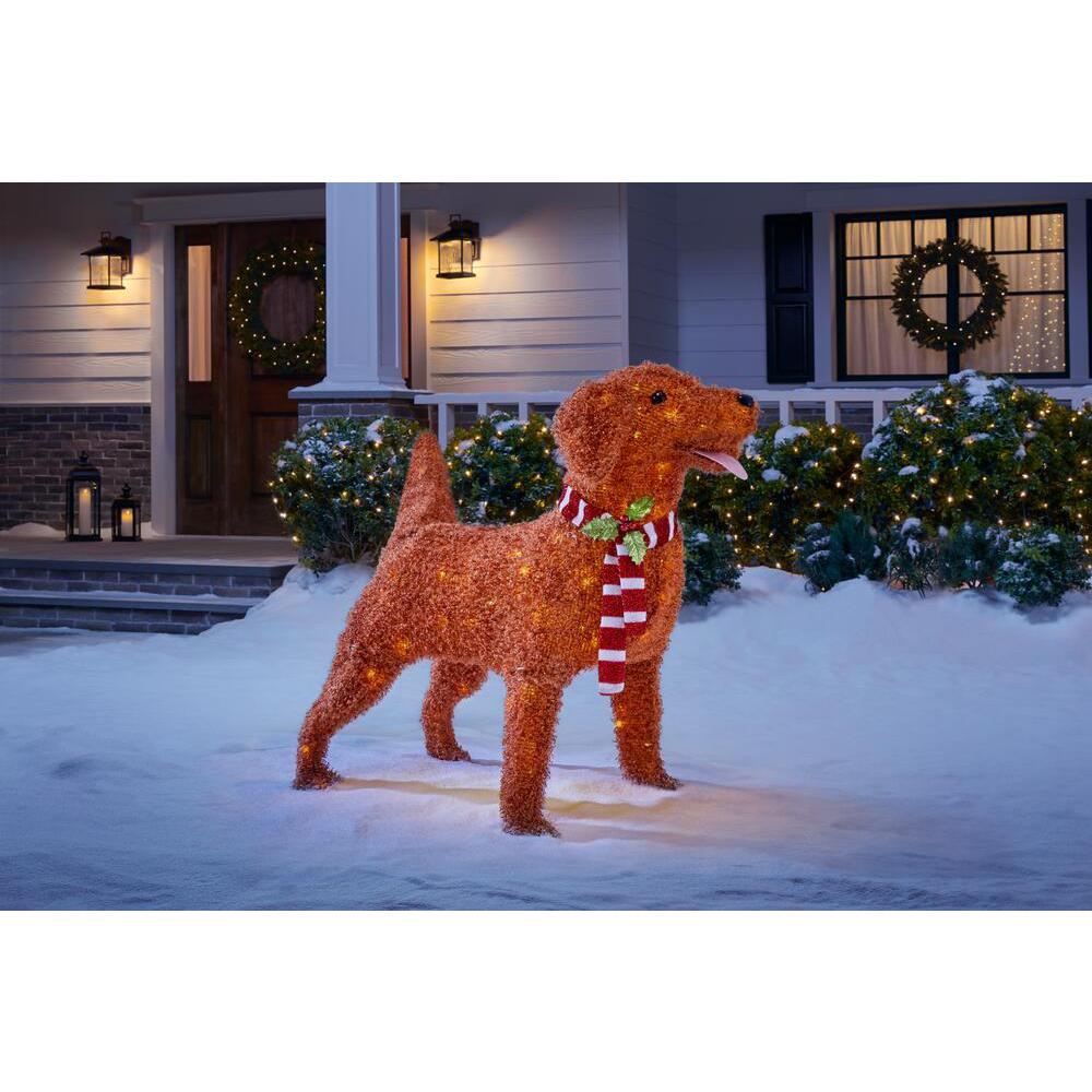 golden retriever christmas decor outdoor home depot Dog Home Accents Holiday Christmas Yard Decorations Outdoor