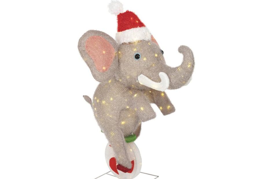 elephant christmas outdoor decorations Christmas Yard Decorations Outdoor Christmas Decorations The Home Depot