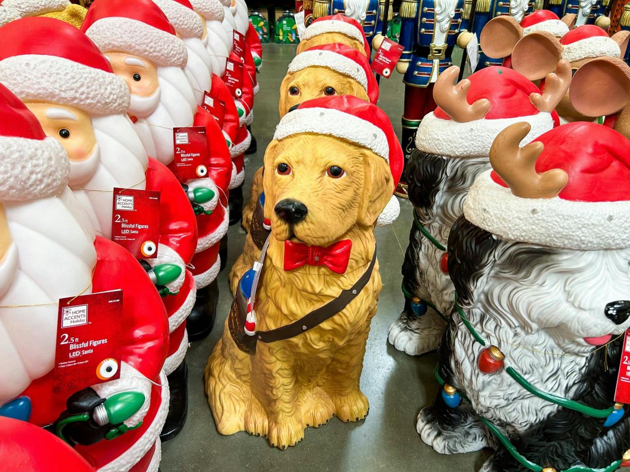 golden retriever christmas decor outdoor home depot Christmas Golden Retriever at Home Depot The Krazy Coupon Lady