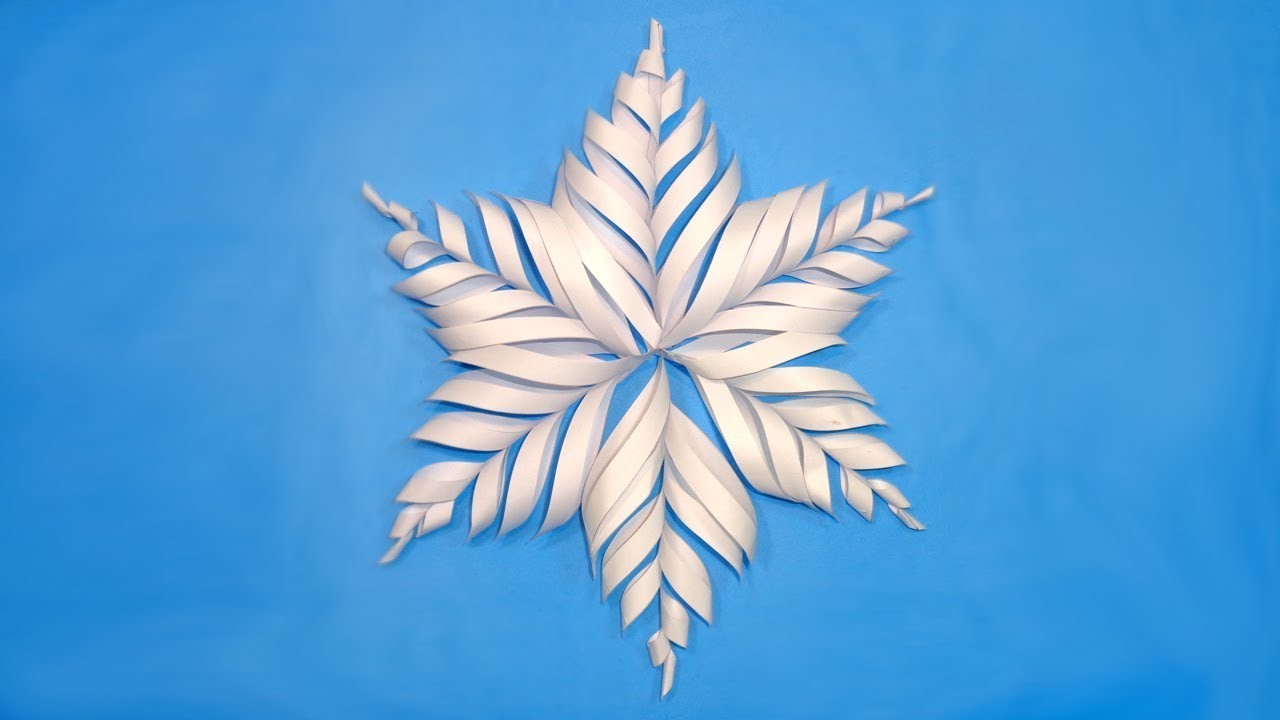 christmas decorations you can make with paper How To Make Paper Snowflake for Christmas Decorations DIY 3D