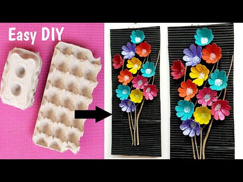 christmas decor using egg tray Beautiful Egg Carton Craft to decorate your room/Egg tray Wallhanging