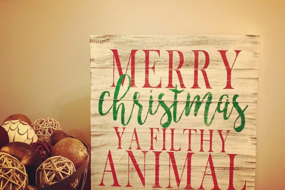 merry christmas ya filthy animal decor Merry Christmas Ya Filthy Animal. Rustic Christmas Home Decor. Etsy