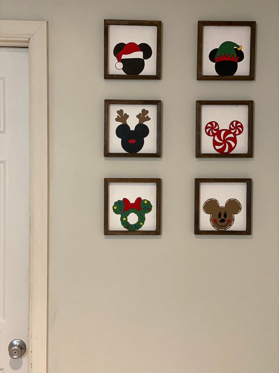 disney christmas wall decor Disney Christmas Wall Decor / Mickey Mouse Christmas / Home Decor