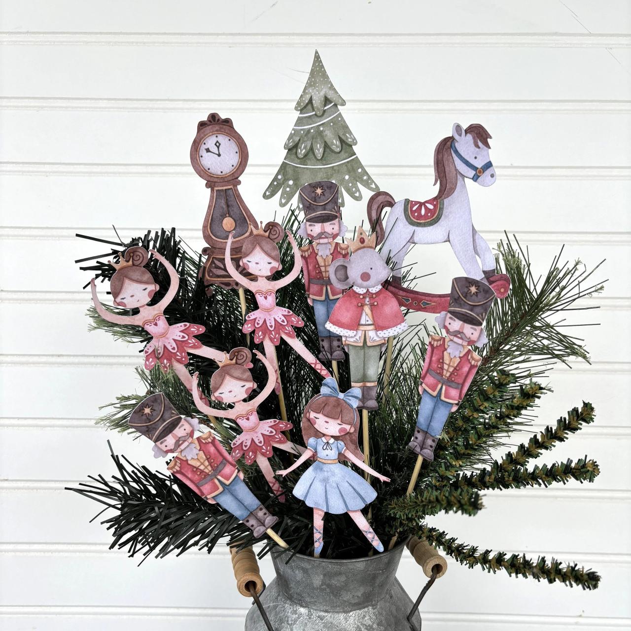 nutcracker ballet christmas decor Nutcracker Ballet Christmas Centerpieces, Cake Topper, Christmas