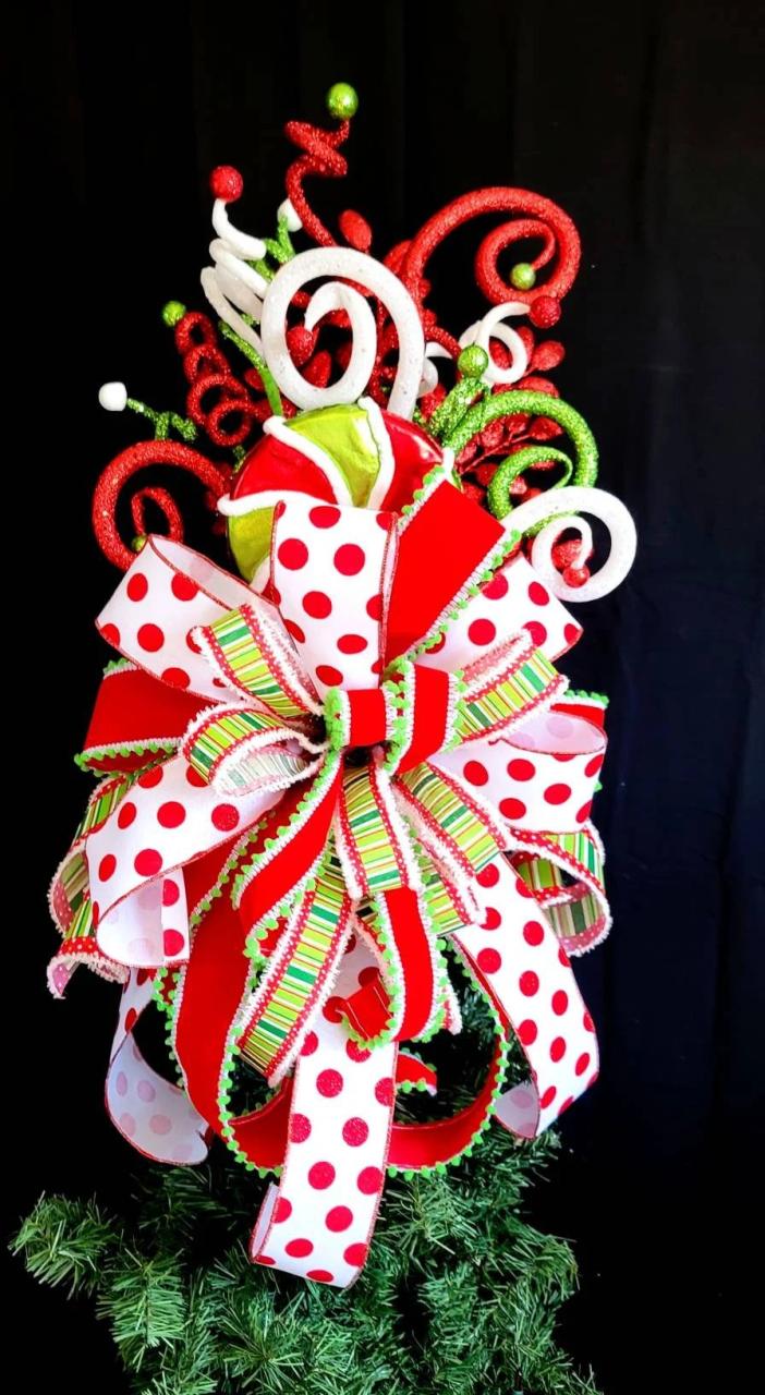 red and lime green christmas decor Red and Lime Green Christmas Centerpiece Etsy