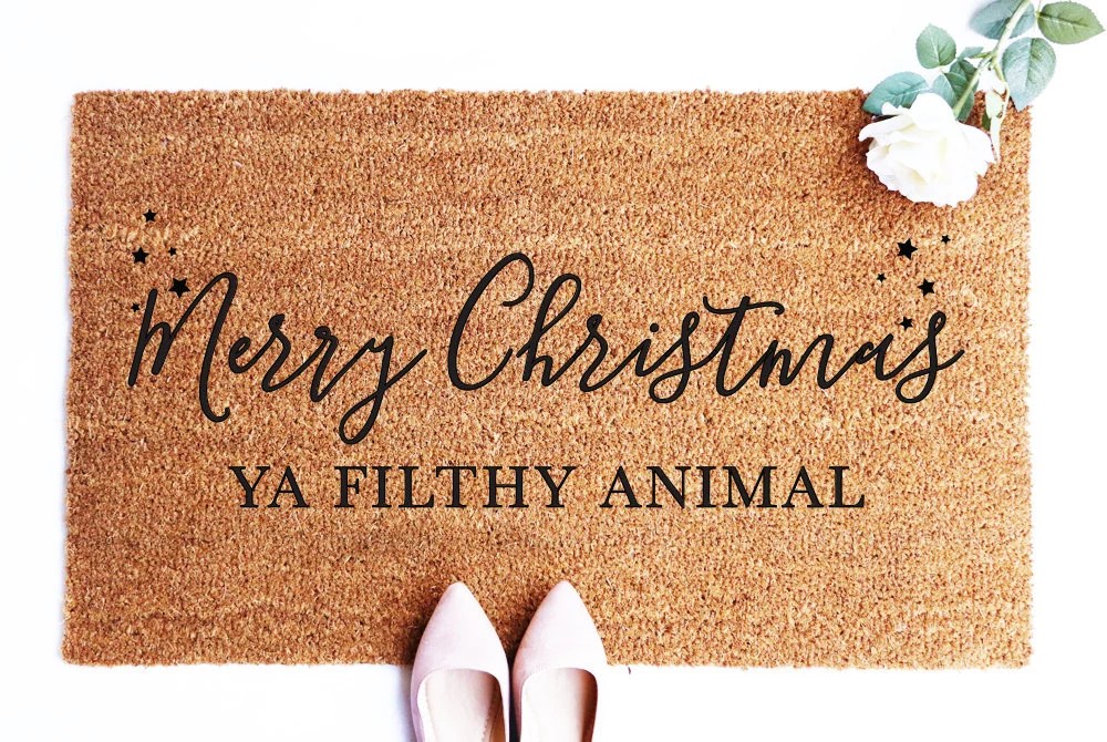 merry christmas ya filthy animal decor Winter Decor Merry Christmas Ya Filthy Animal Christmas Etsy