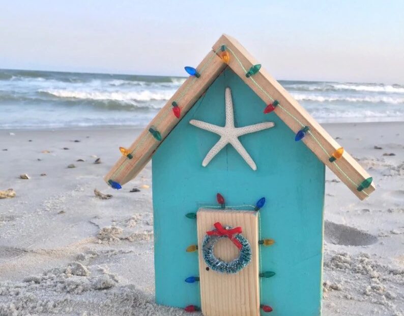 christmas beach house decor Coastal Christmas Decor Christmas Beach House Christmas at Etsy