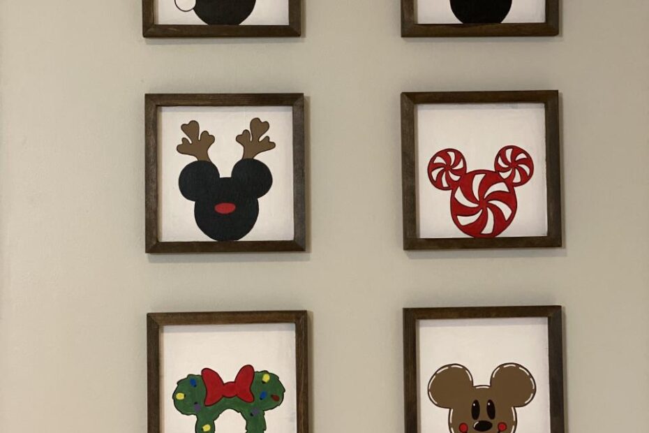 disney mickey christmas decor Disney Christmas Wall Decor / Mickey Mouse Christmas / Home Etsy