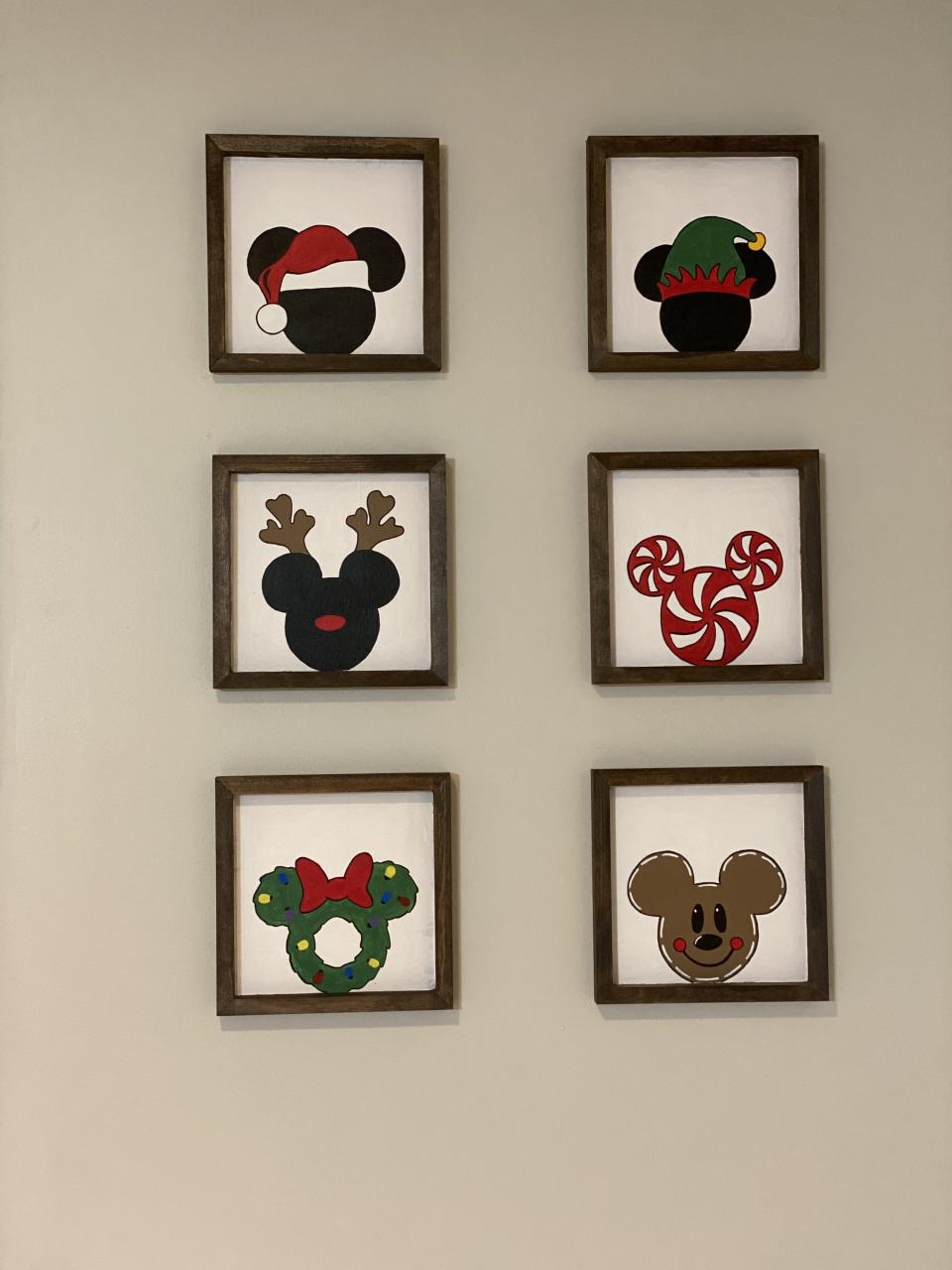 disney mickey christmas decor Disney Christmas Wall Decor / Mickey Mouse Christmas / Home Etsy