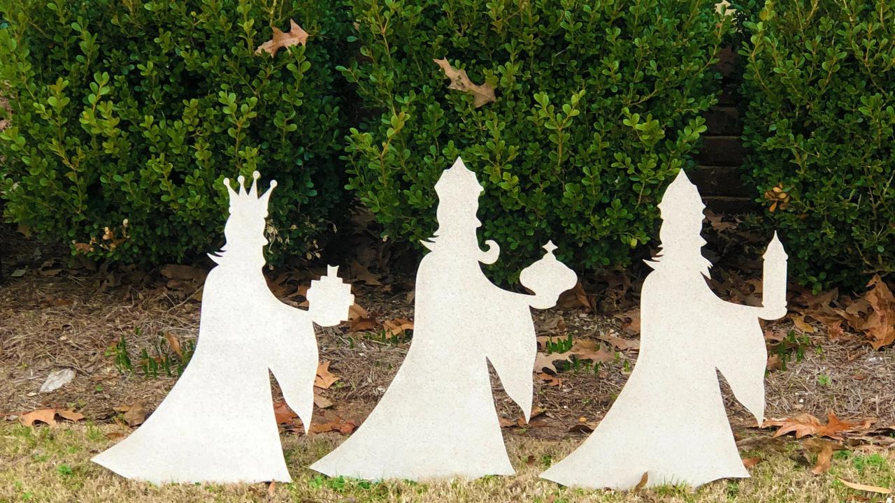 3 wise men christmas decor Three Wise Men Christmas Yard Art set of 3 Etsy