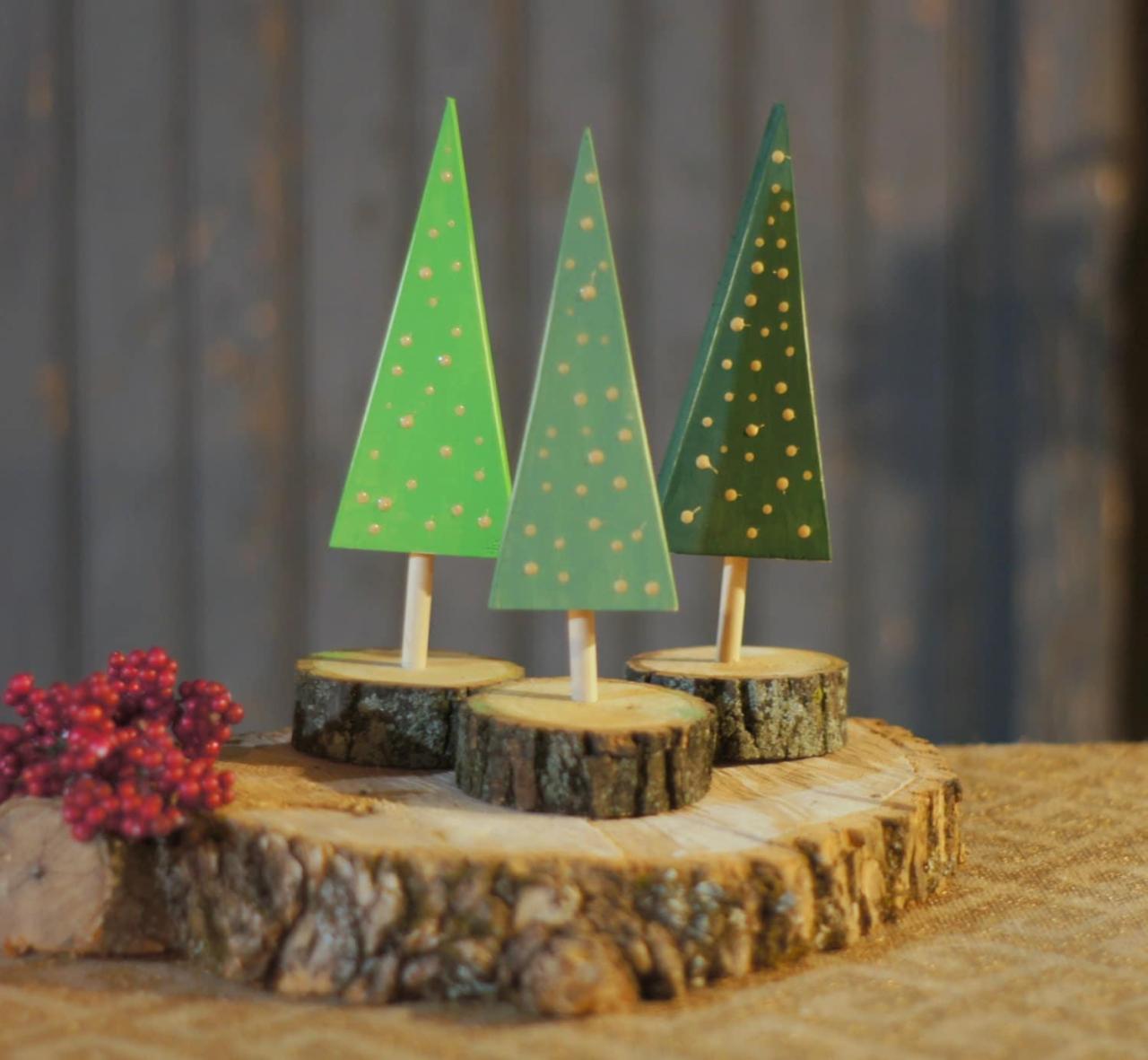 wood decor christmas tree Wooden Tree Rustic Christmas Tree Decor by GFTWoodcraft on Etsy