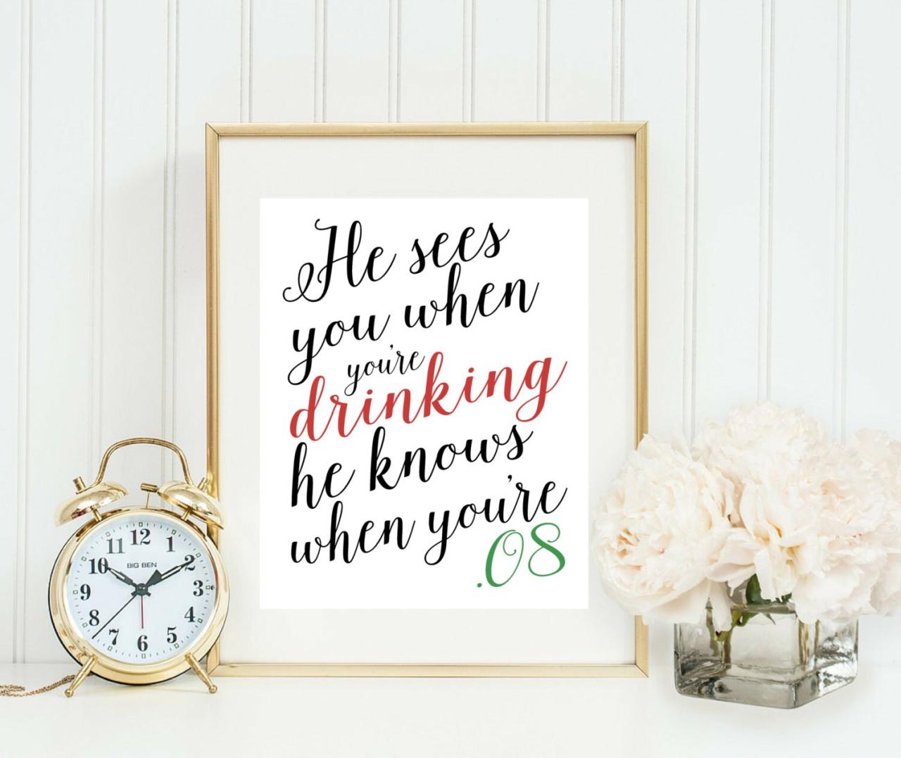 christmas decor quotes funny Christmas Party Decor Funny Christmas Quote Printable He Etsy