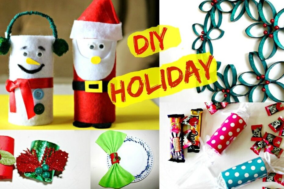 christmas decoration ideas using toilet paper rolls 4 Christmas Decoration & Gift Ideas using Toilet Paper Rolls YouTube