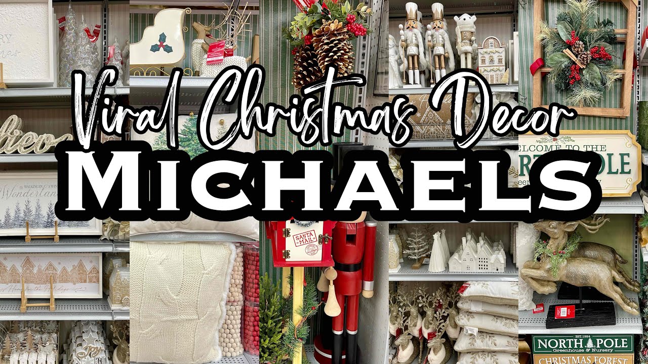 michaels christmas wall decor CHRISTMAS DECOR SHOP WITH ME • MICHAELS CHRISTMAS DECORATIONS YouTube