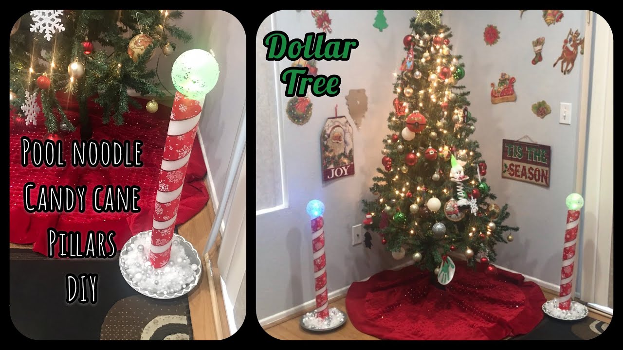 christmas decor with pool noodles Tutorial pool noodle christmas decorations DIY ideas for festive home decor