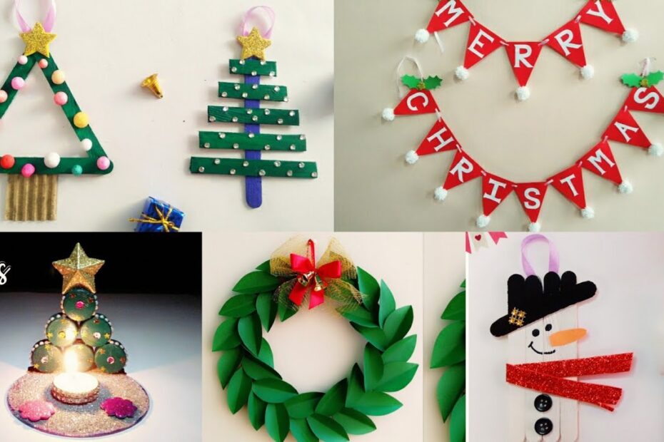 christmas decoration ideas children 5 Easy Christmas Home Decoration Ideas/Christmas Crafts for Kids School