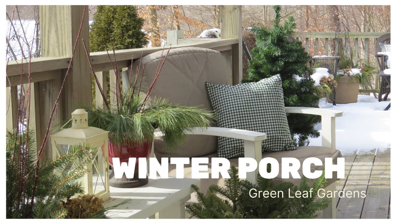 winter porch decor after christmas Winter Porch Decorating after Christmas Winter Porch Ideas/Tour