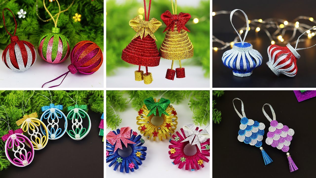 christmas decoration ideas youtube 6 DIY Christmas Ornaments Decoration Ideas Christmas Tree Decorations