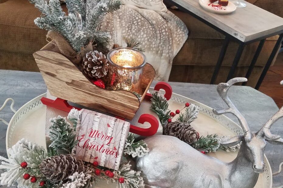 rustic christmas coffee table decor Christmas Coffee Table Ideas 2018/Modern Farmhouse/ Rustic Glam YouTube