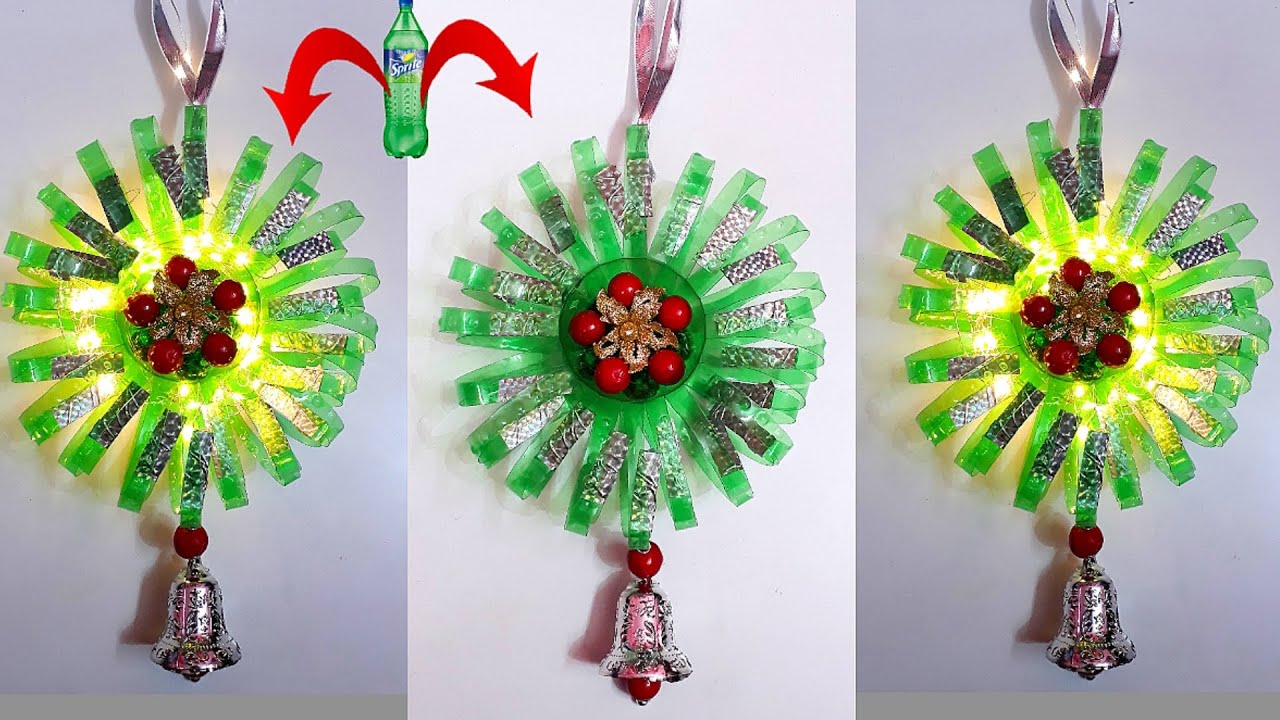 christmas decoration ideas using plastic bottles New Lantern made from Plastic Bottles at home Best out of waste