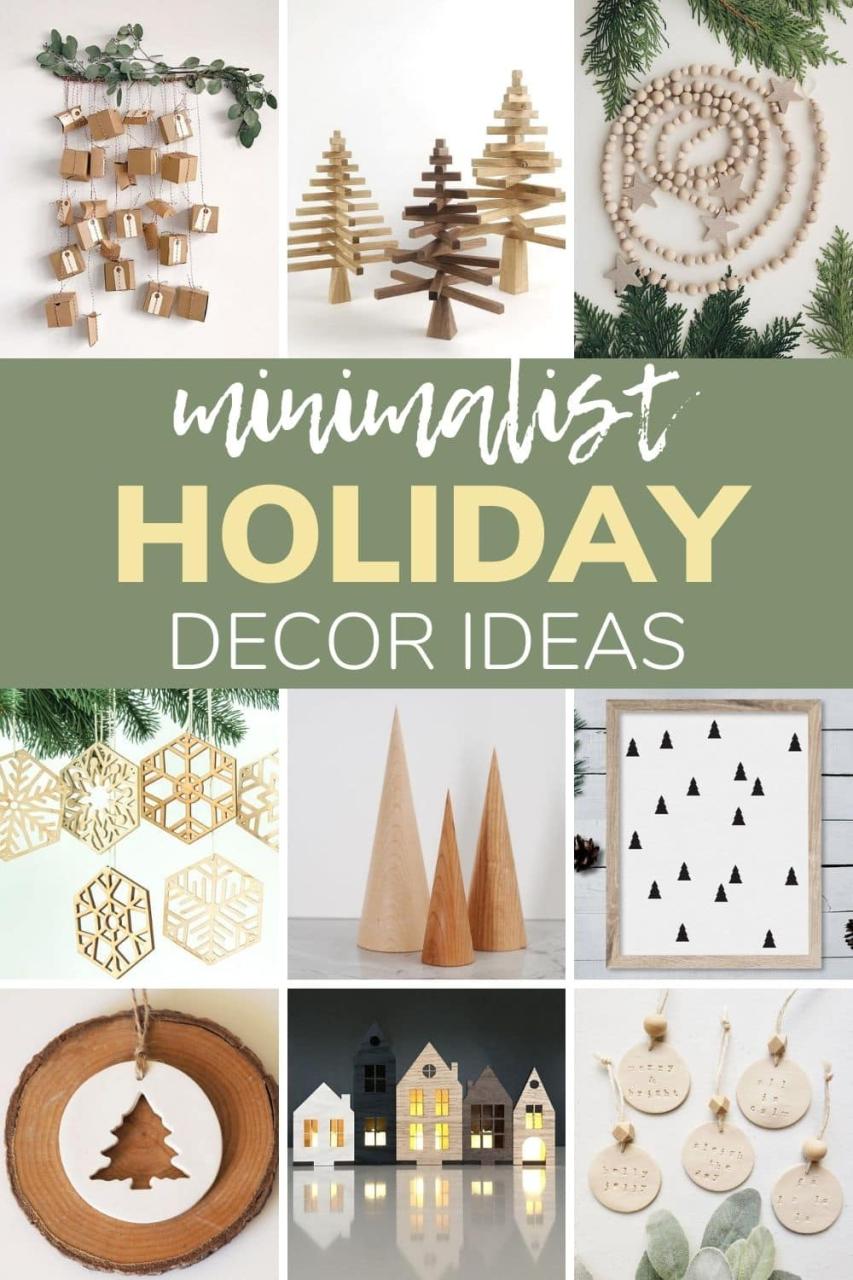 minimalist modern christmas decor Minimalist Christmas Decor Ideas (Modern and Unique) Maple + Mango