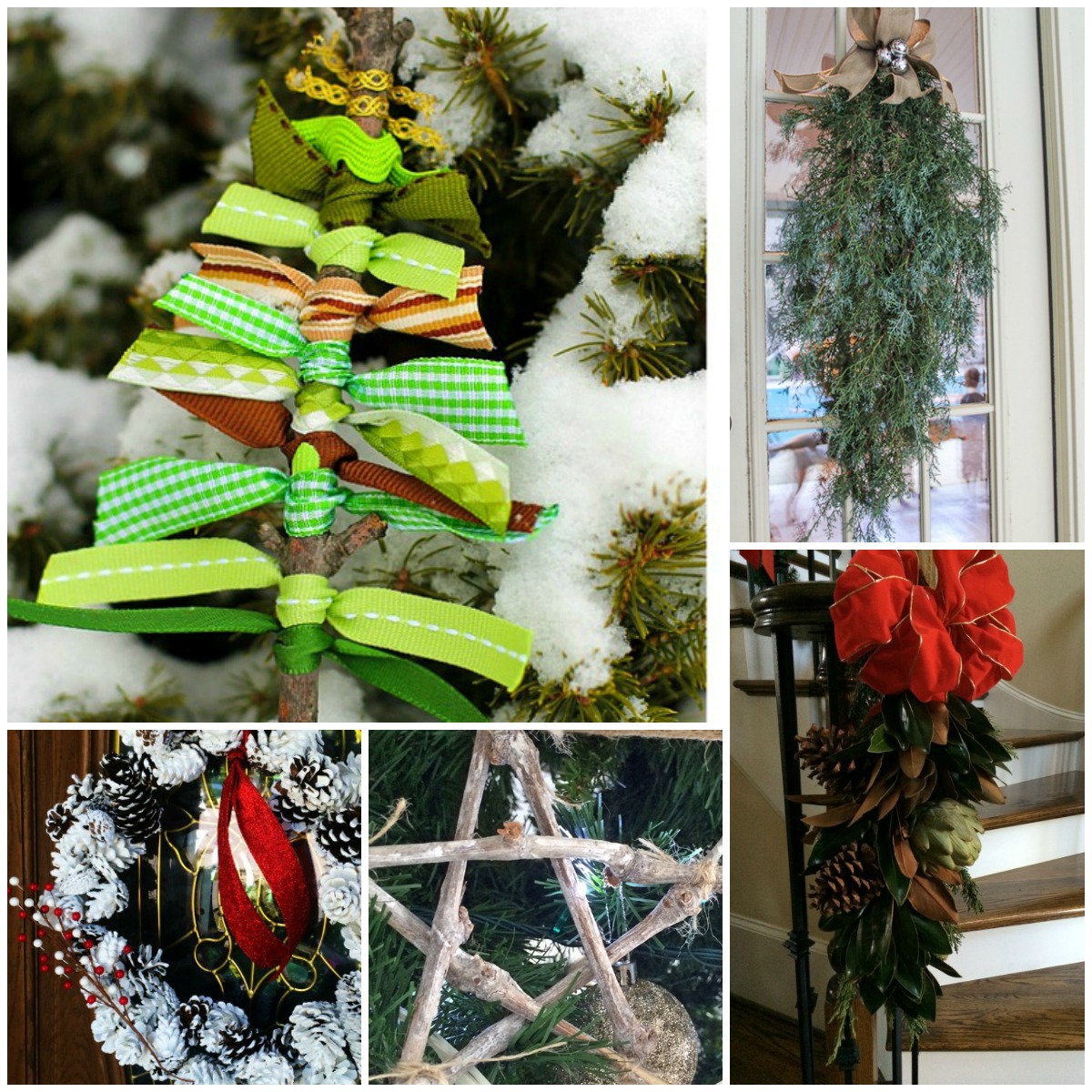 modern organic christmas decor Natural Christmas Decor Ideas (aka Free Christmas Decorations!)