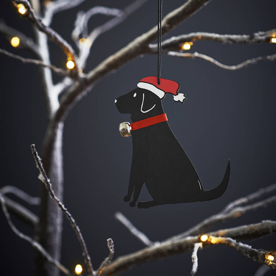 black lab christmas decor outdoor black labrador dog christmas tree decoration by sweet william designs