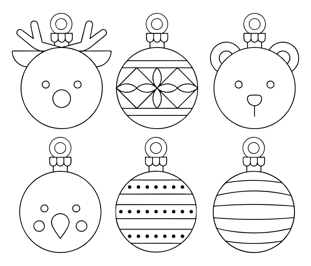 christmas decor print outs Printable Christmas Ornament Shapes Printable Word Searches