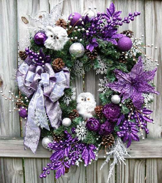 purple christmas decor ideas 35 Breathtaking Purple Christmas Decorations Ideas All About Christmas