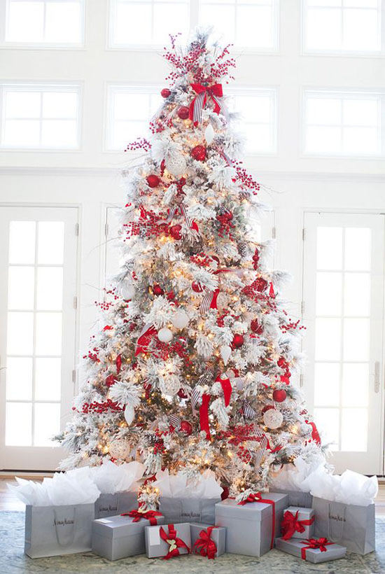 christmas decoration ideas red and white 40+ Red and White Christmas Decorating Ideas All About Christmas