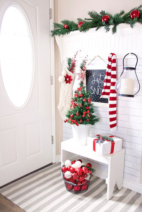 red and white christmas decor ideas 40+ Red and White Christmas Decorating Ideas All About Christmas