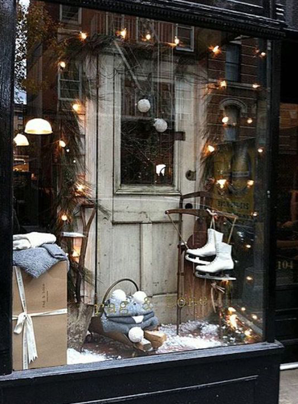 christmas decor window display 35 Wonderful Christmas Window Display Ideas On A Budget HomeMydesign