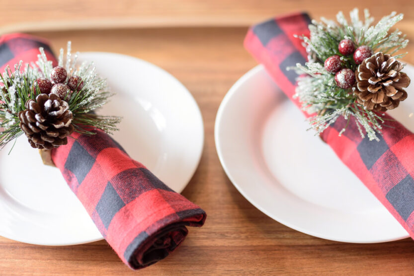 buffalo check christmas table decor 51 Buffalo Check Christmas Decor Ideas IdeasToKnow