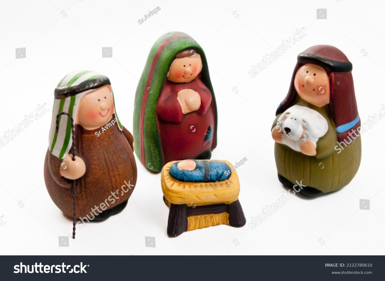 christmas decoration jesus birth Birth Jesus Bethlehem Christmas Decoration Stock Photo 2122780610