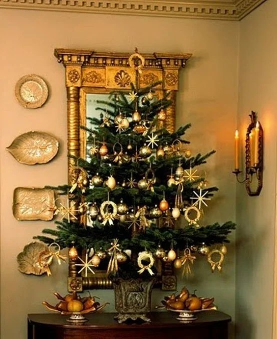 christmas tree table top decor 29 AWESOME TABLETOP CHRISTMAS TREE IDEAS FOR SMALL SPACES