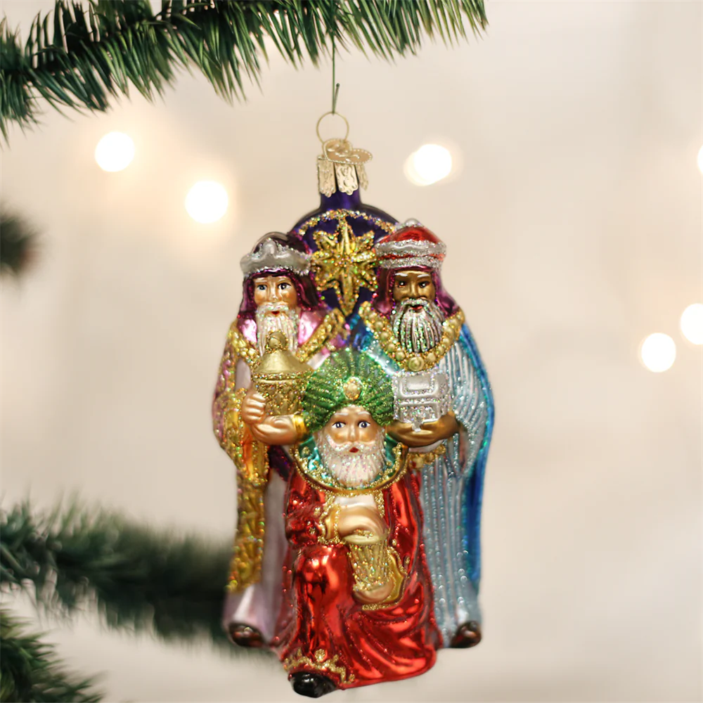 3 wise men christmas decor Three Wise Men Ornament Magi Kings Nativity Christmas Tree Ornaments